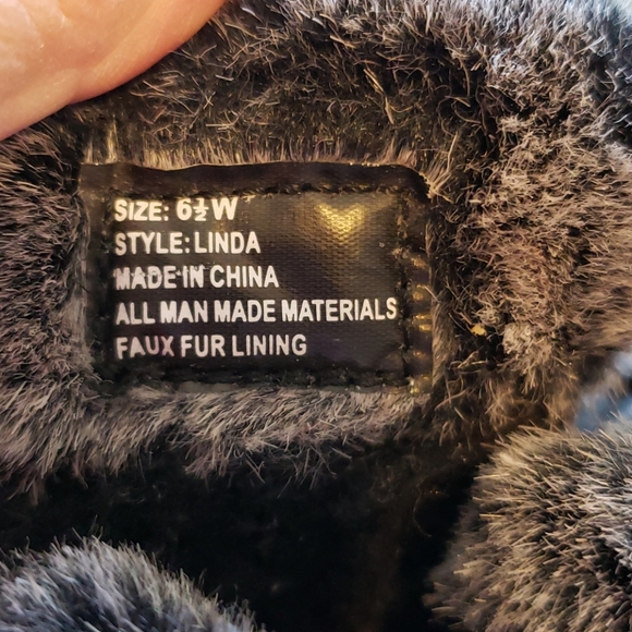 *3 for $25*   Weatherproof Black Boots - Size 6.5 Wide - Picture 4 of 10